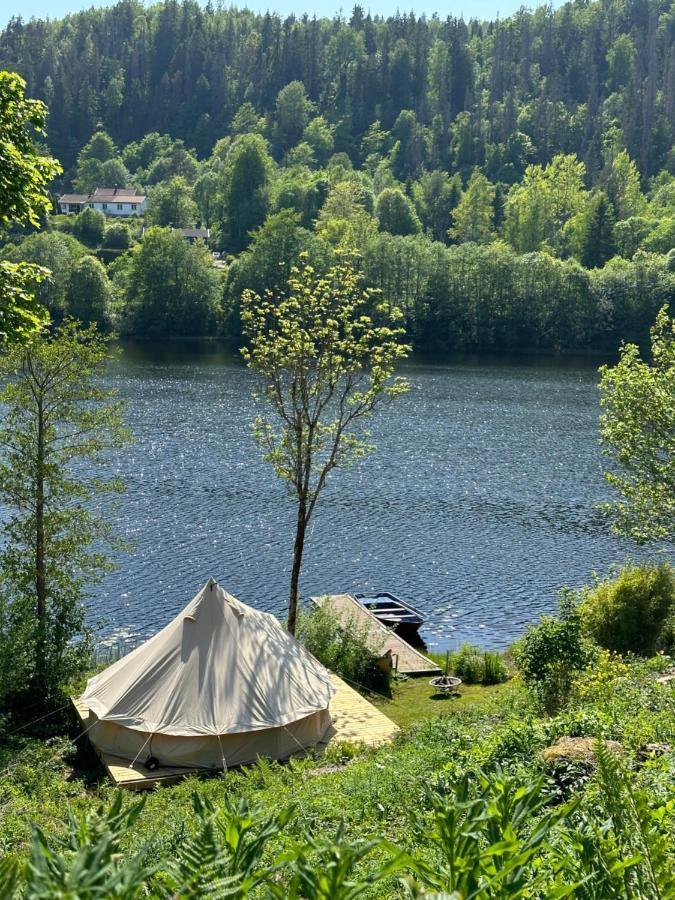 Glamping On Idyllic Lake, Paddle Boards & Rowboat Porsgrunn Exterior foto