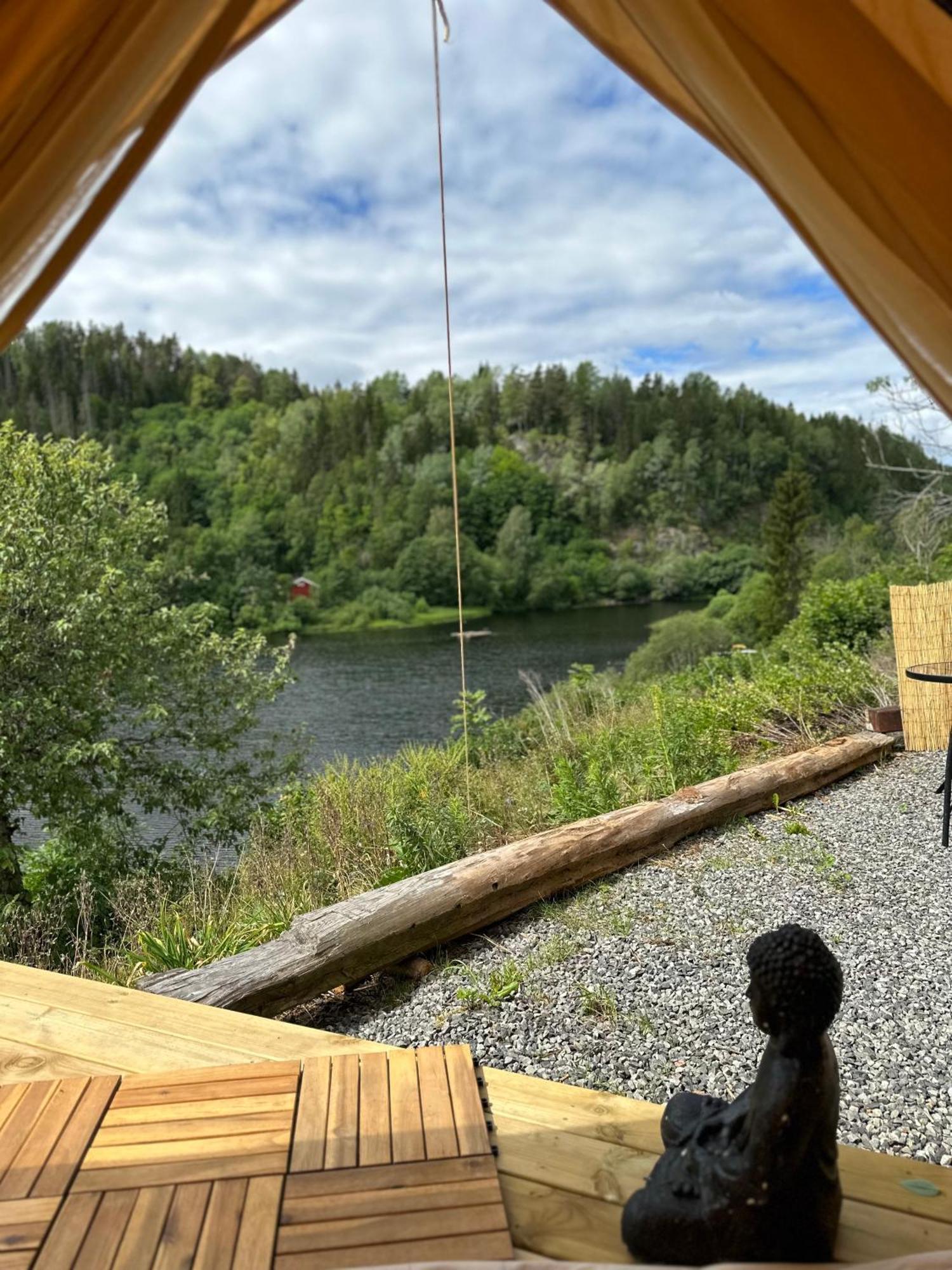 Glamping On Idyllic Lake, Paddle Boards & Rowboat Porsgrunn Exterior foto